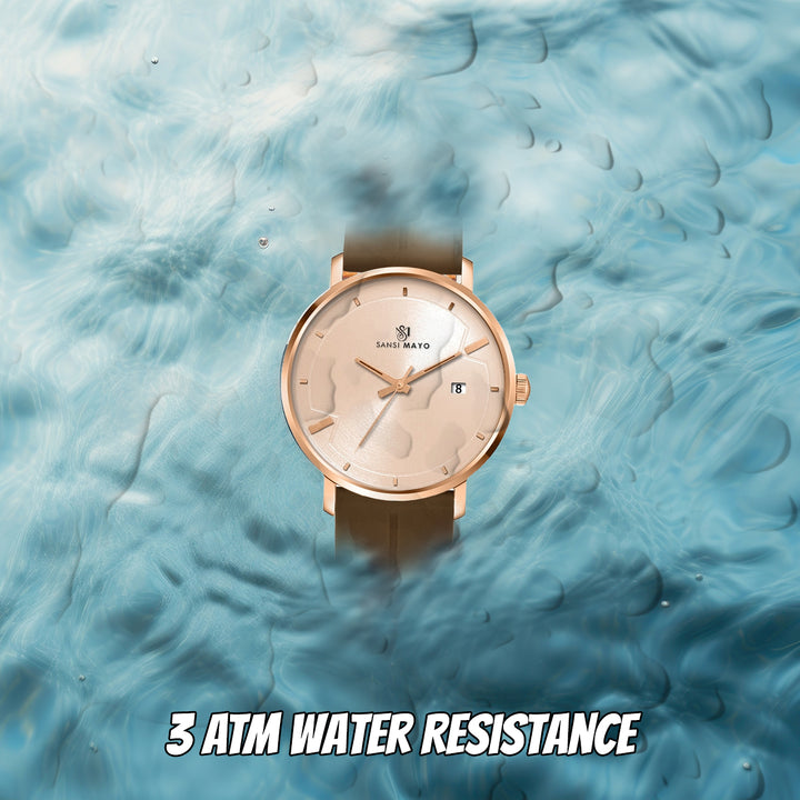Uicto Regal Rose Gold Magnetic Lock Analog