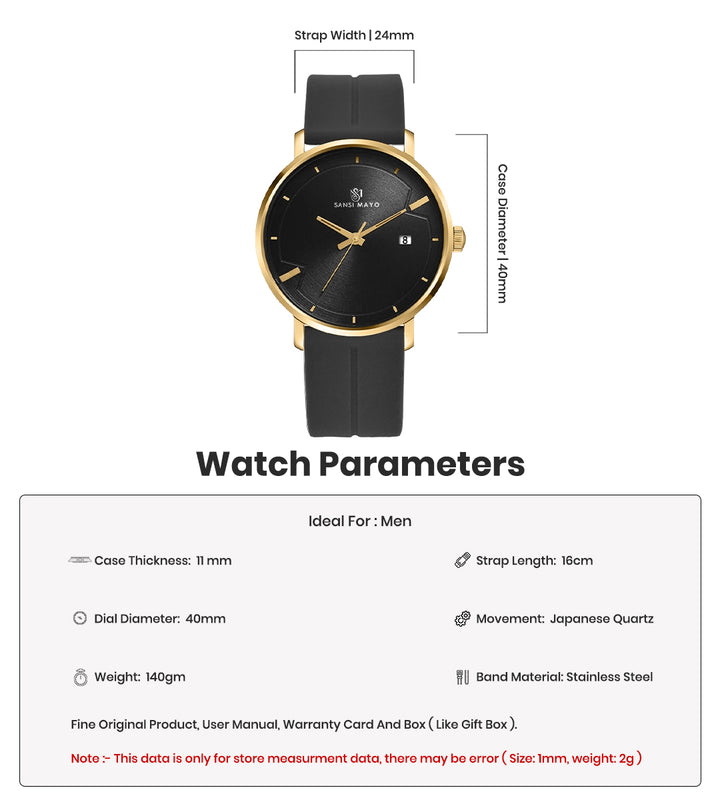 Uicto Obsidian Black Magnetic Lock Analog