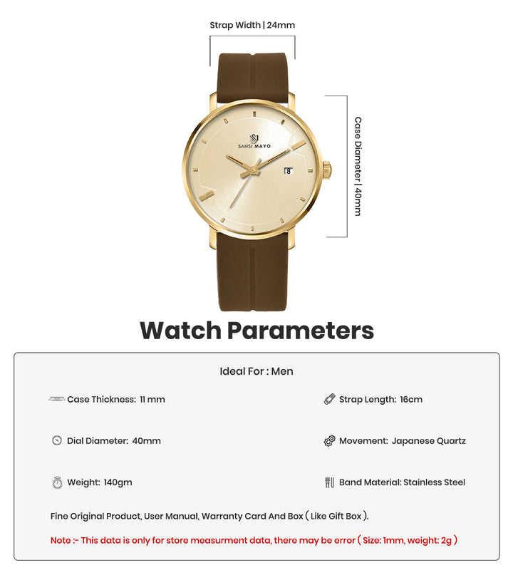 Uicto Luxe Gold Magnetic Lock Analog