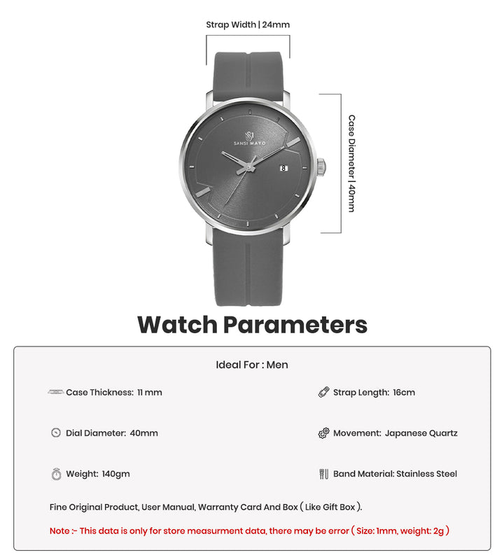 Uicto Slate Grey Magnetic Lock Analog