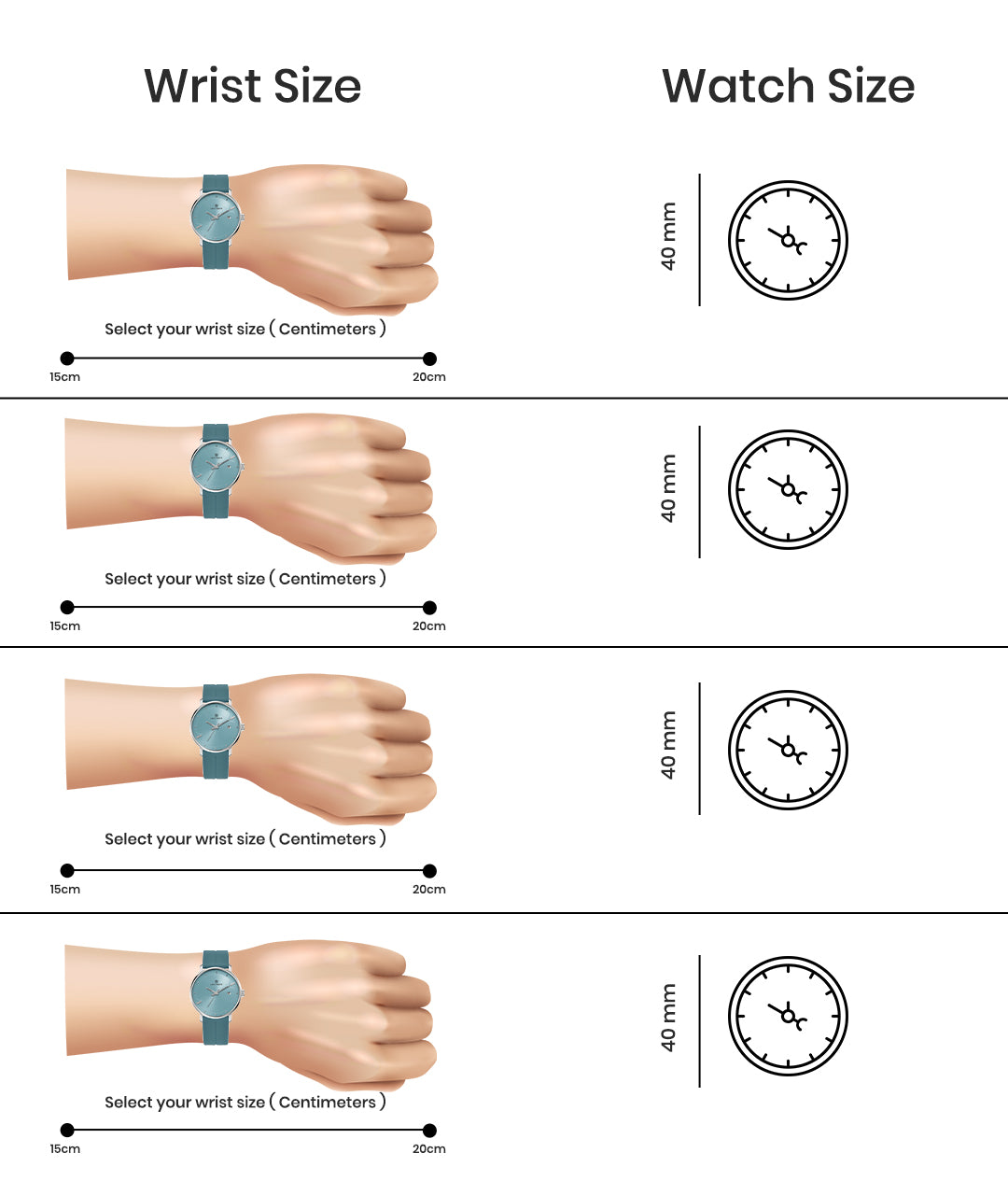 Uicto Teal Breeze Magnetic Lock Analog