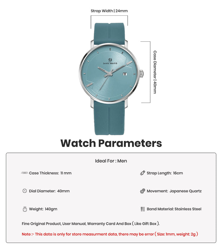 Uicto Teal Breeze Magnetic Lock Analog