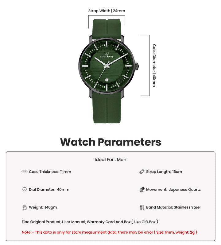 Rojar Jade Green Analog
