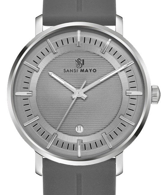 Rojar Gunmetal Grey Analog