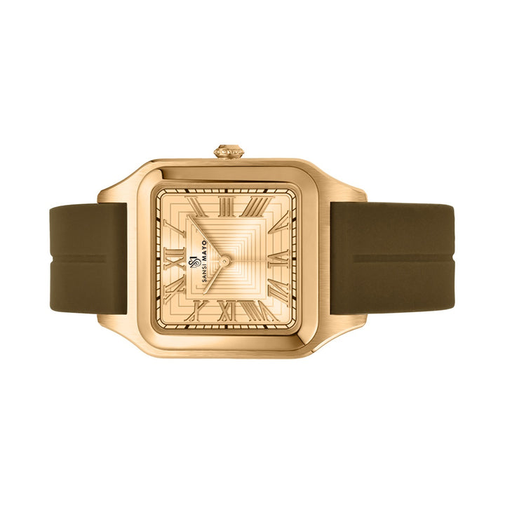 Mojo Luxe Gold Square Magnetic Analog