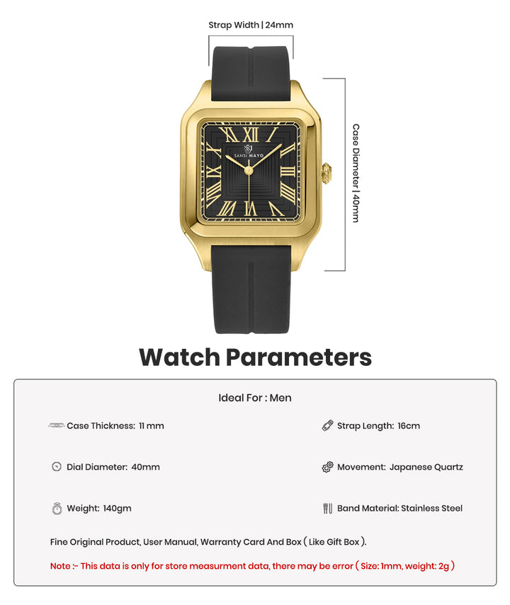 Mojo Obsidian Black Square Magnetic Analog
