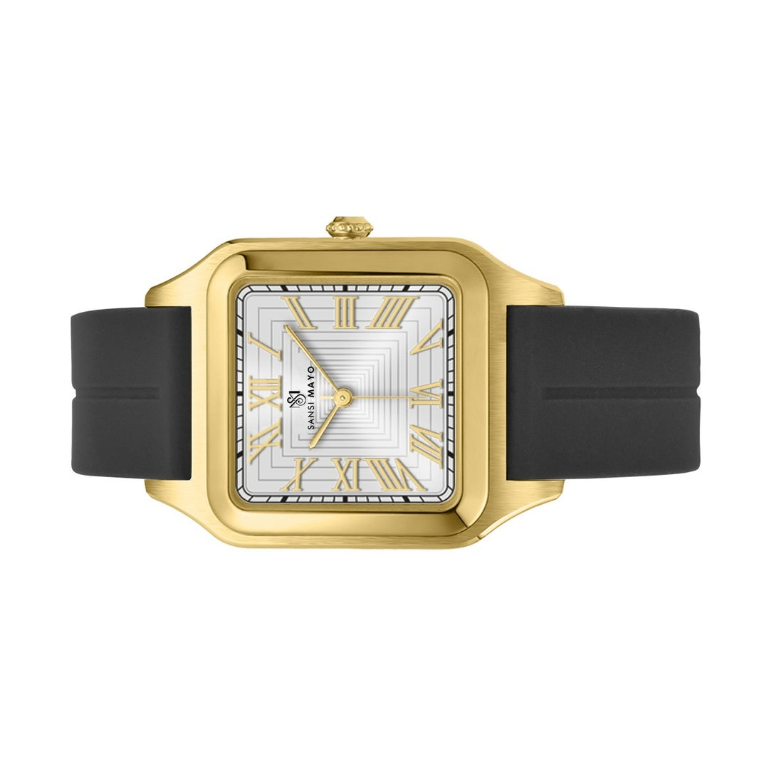 Mojo Pearl White Square Magnetic Analog
