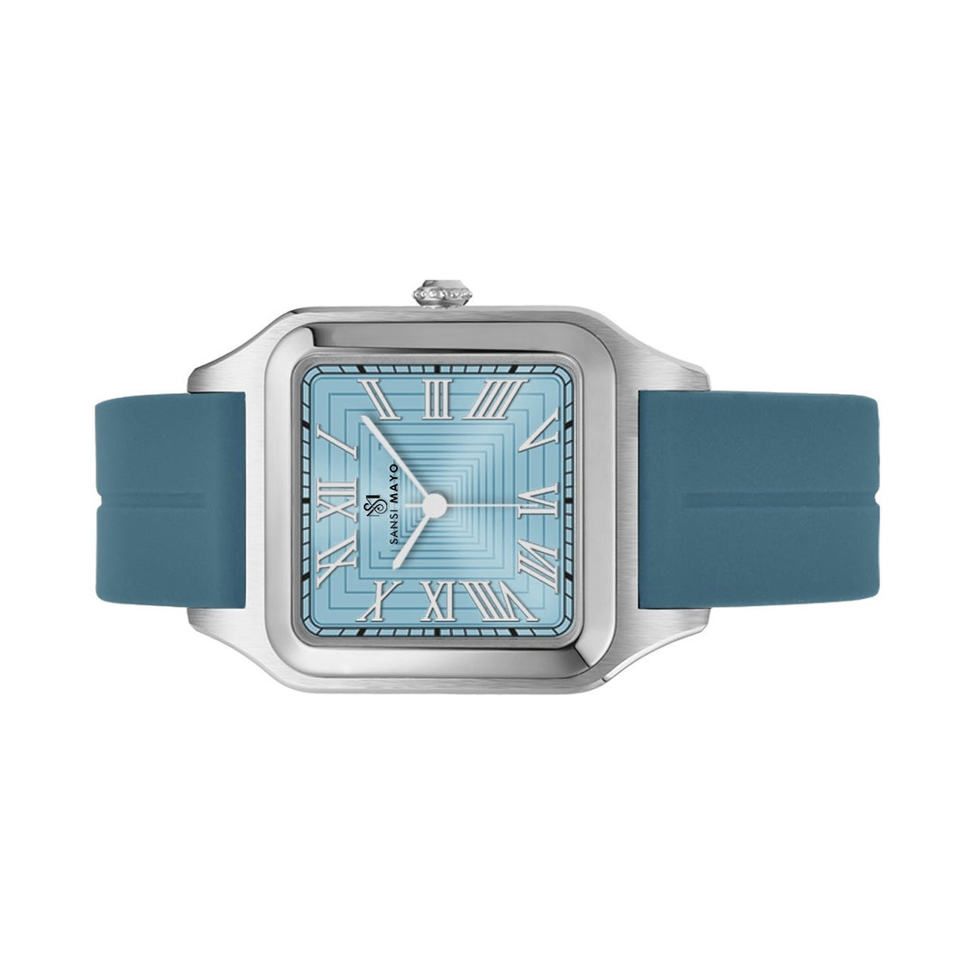 Mojo Sky Blue Square Magnetic Analog