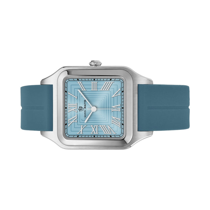 Mojo Sky Blue Square Magnetic Analog