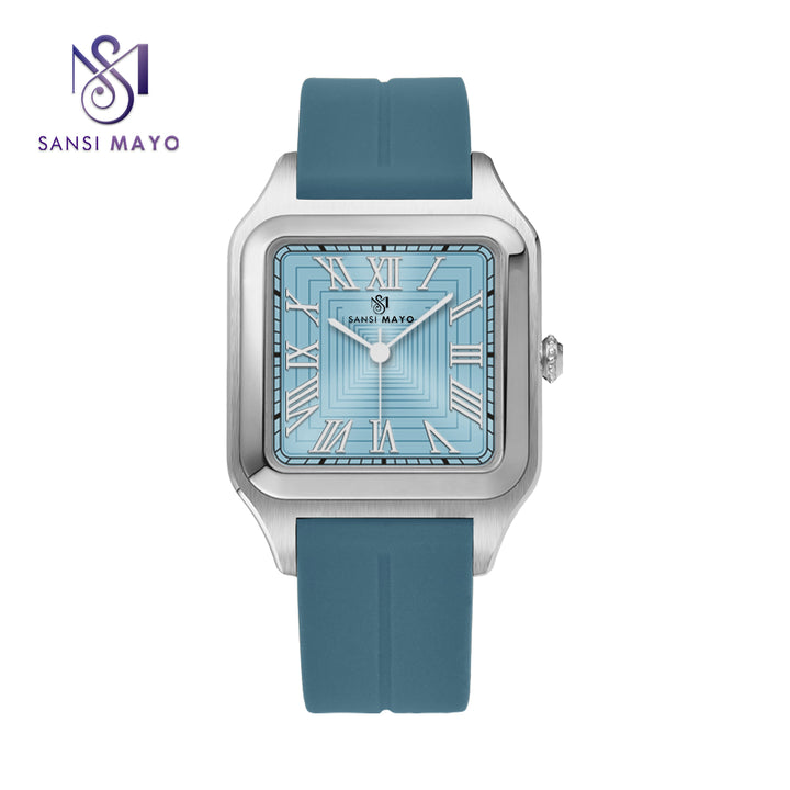 Mojo Sky Blue Square Magnetic Analog