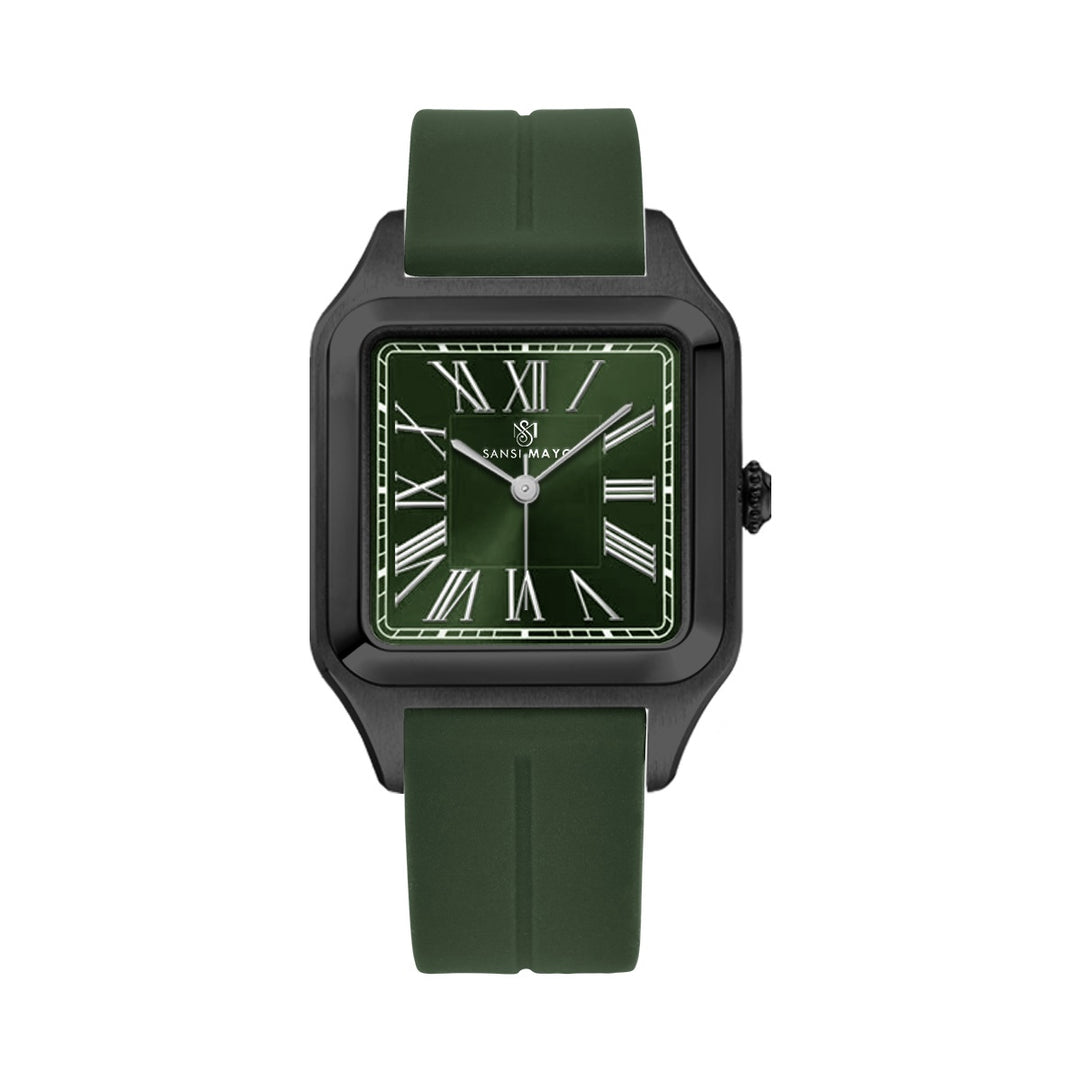 Albert Emerald Green Square Analog