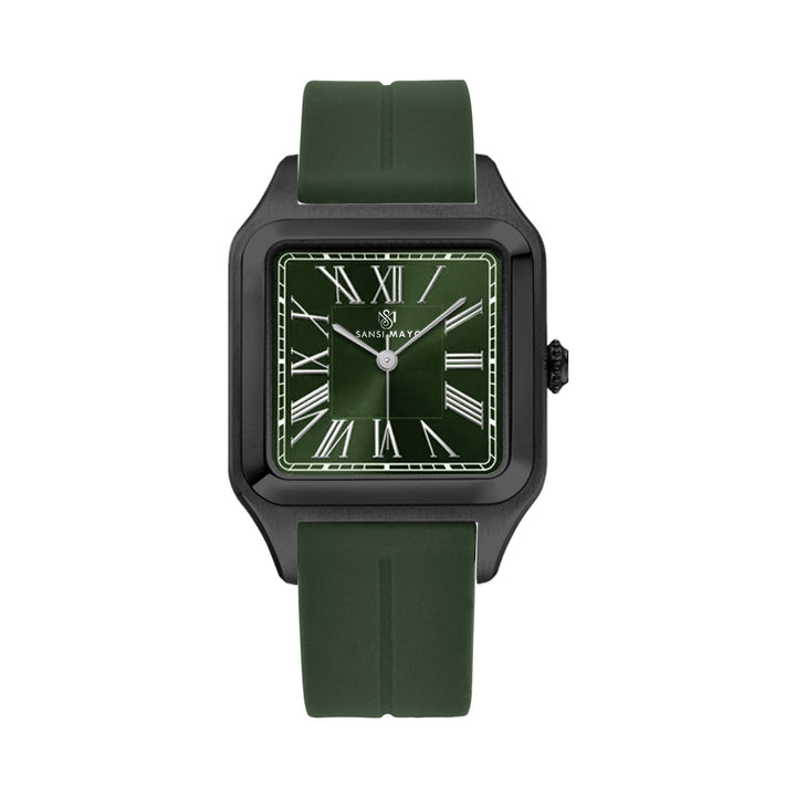 Albert Emerald Green Square Analog