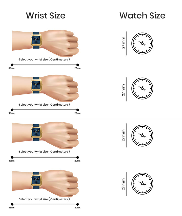 Carls Royal Blue Square Analog