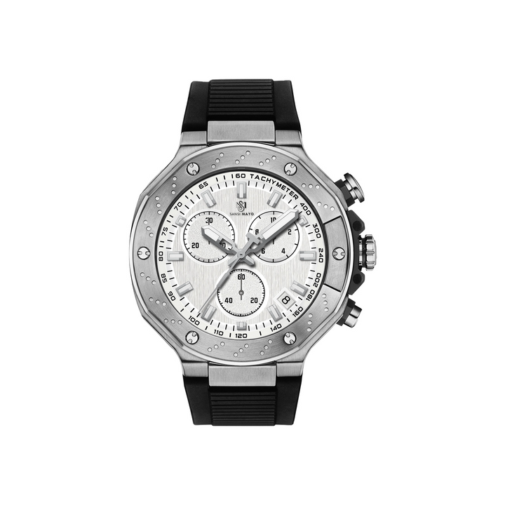Romano Dual Dial White – Sansi Mayo Men's Watch