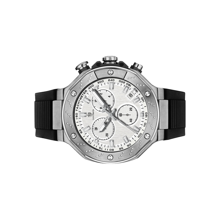 Romano Dual Dial White – Sansi Mayo Men's Watch