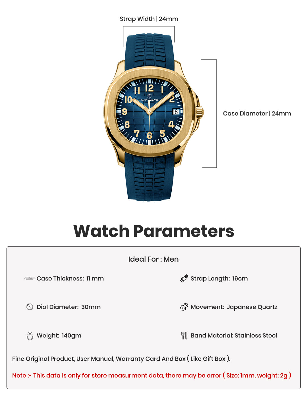 Alpha Ocean Blue Gold Analog