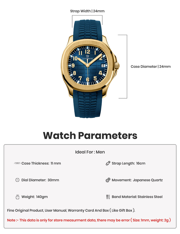 Alpha Ocean Blue Gold Analog