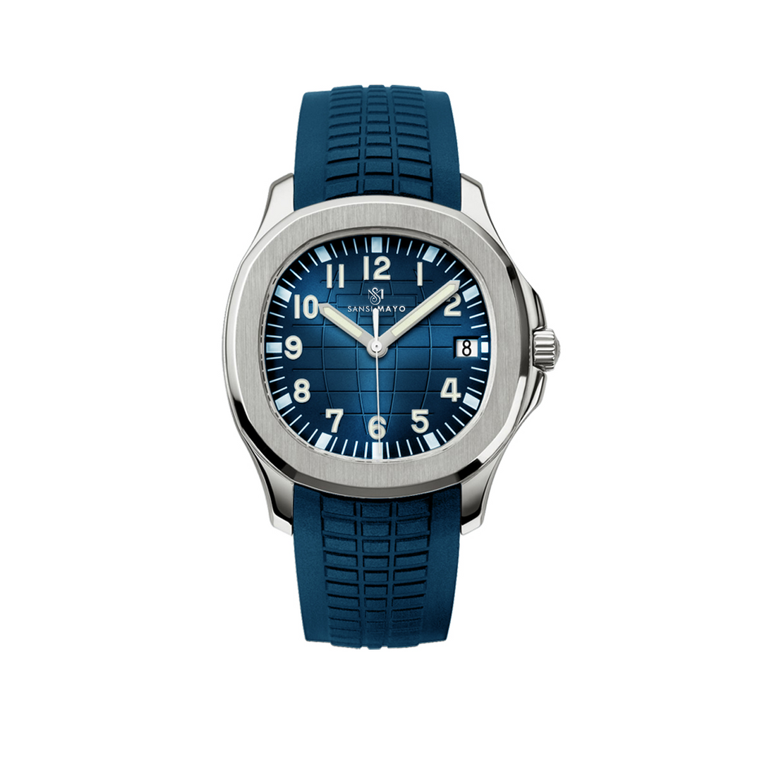 Alpha Ocean Blue Steel Analog