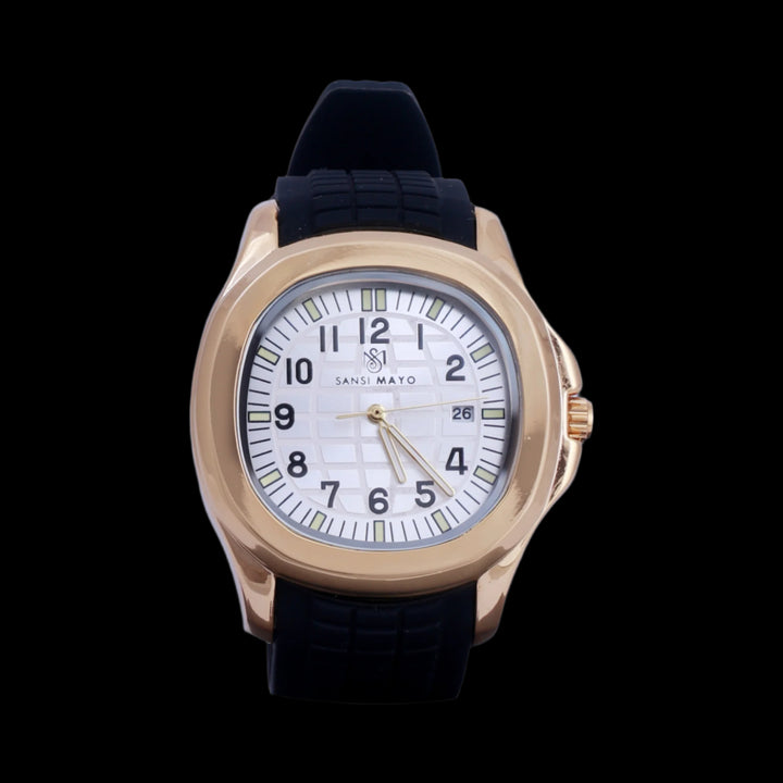 Beta Round White Wrist Watch