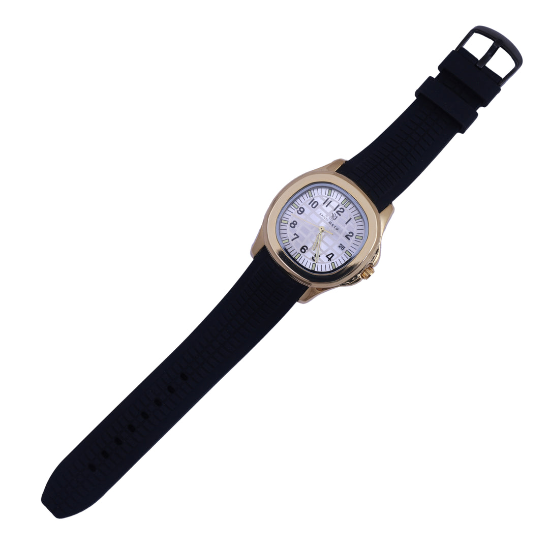 Beta Round White Wrist Watch