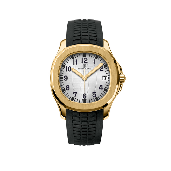 Beta Round White Wrist Watch