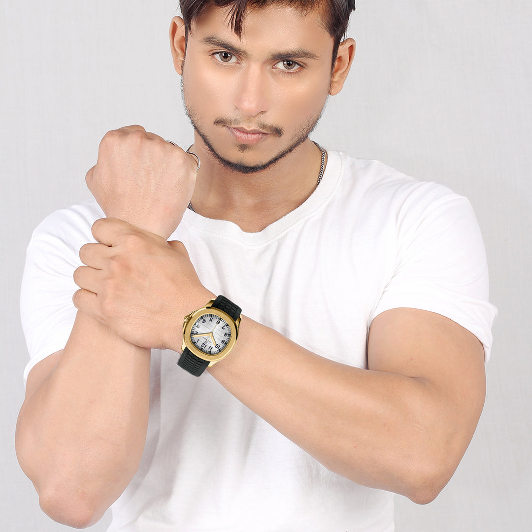 Beta Round White Wrist Watch