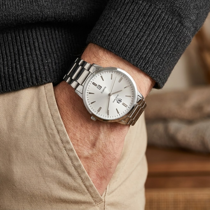 Silver Steel Wrist Watch