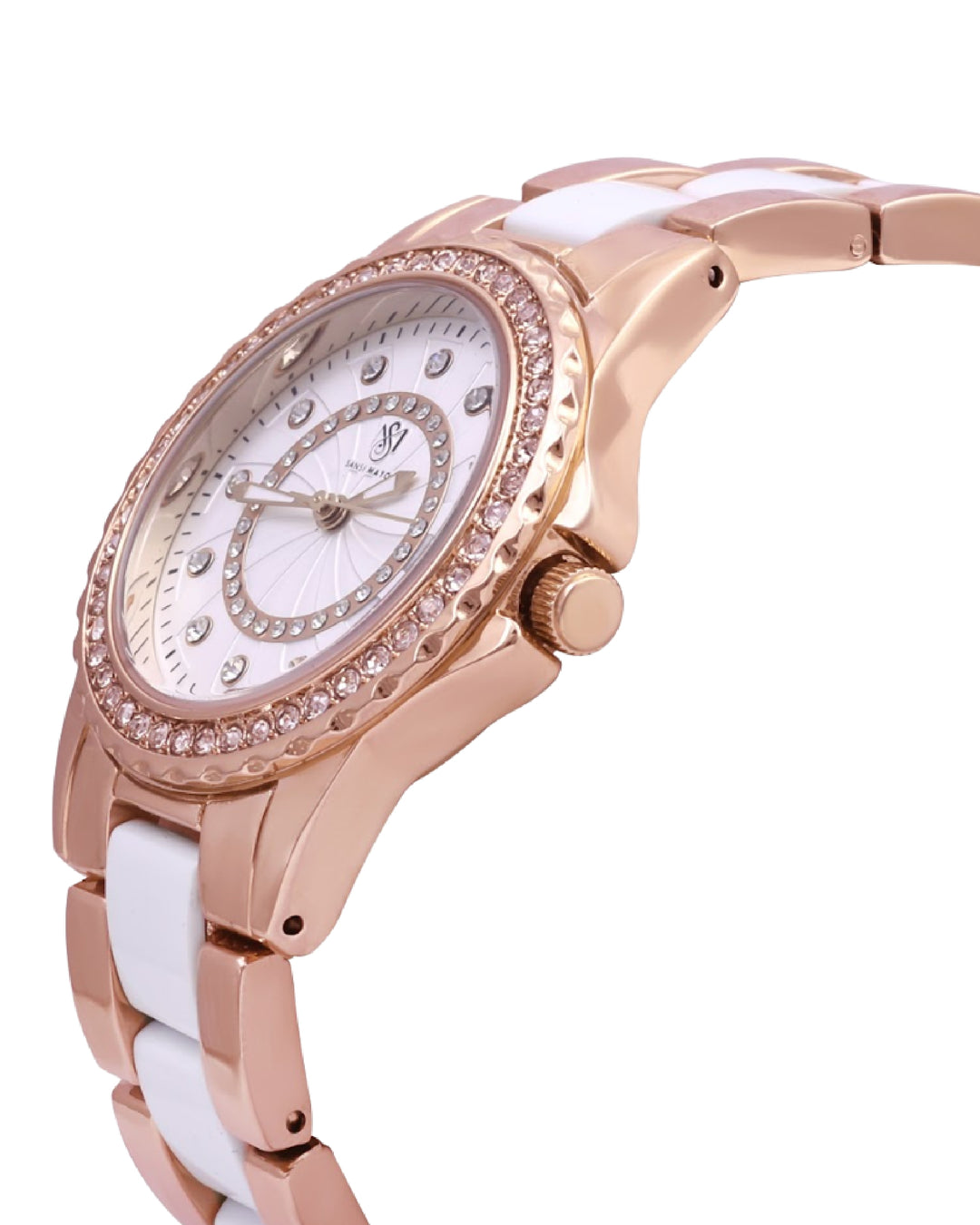 Round Two Tone Radiance Rose Gold  Wrist Watch