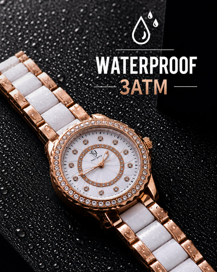 Round Two Tone Radiance Rose Gold  Wrist Watch