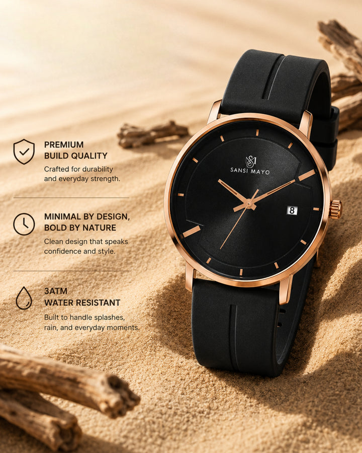 Jet Black Magnetic Lock Analog