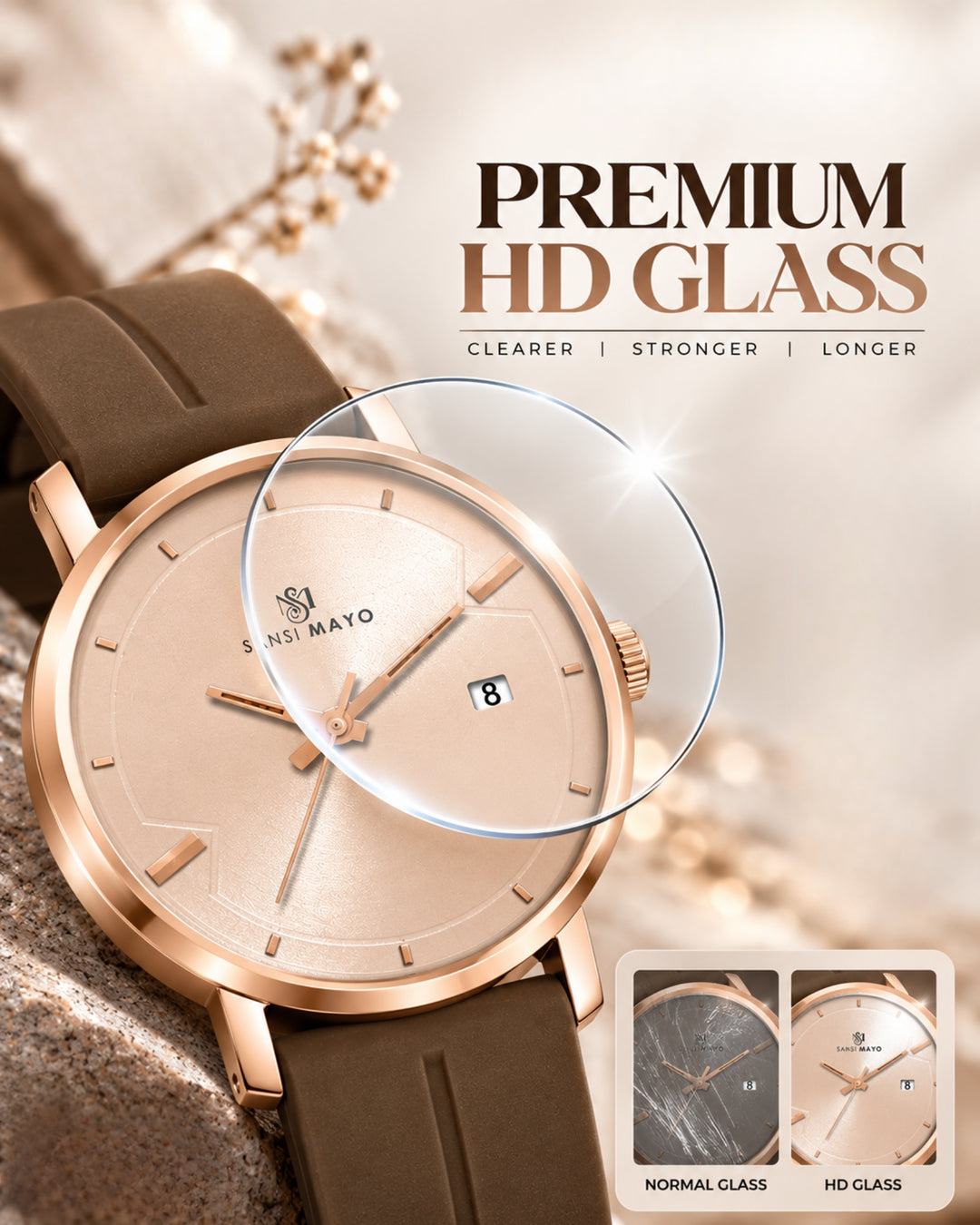 Luxe Gold Magnetic Lock Analog