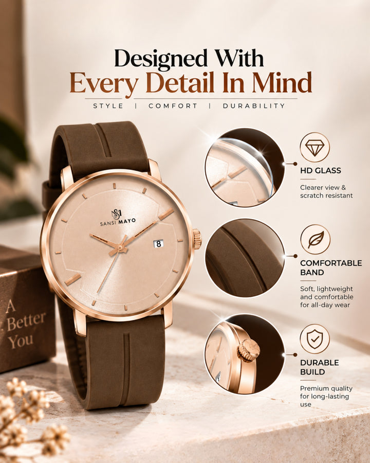 Luxe Gold Magnetic Lock Analog