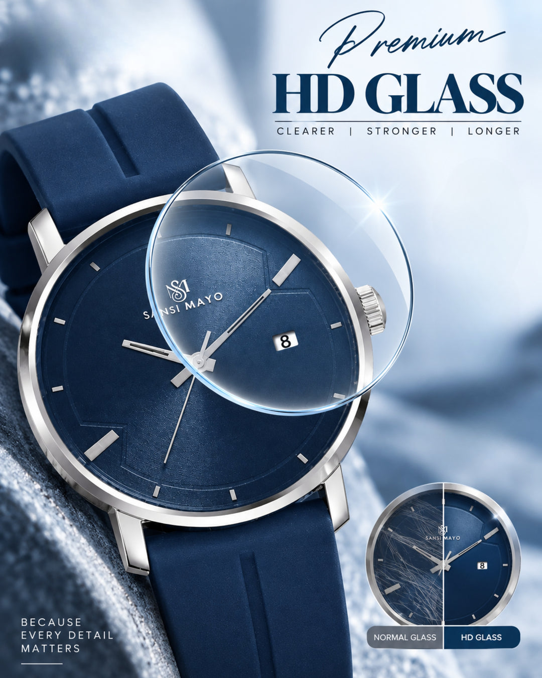 Royal Blue Magnetic Lock Analog