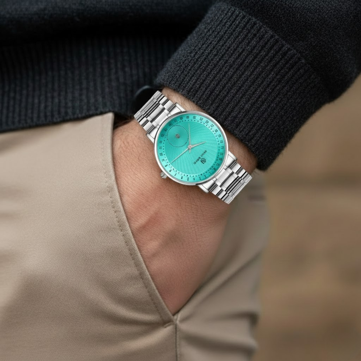 Romano Sky Blue Dial Quartz Watch