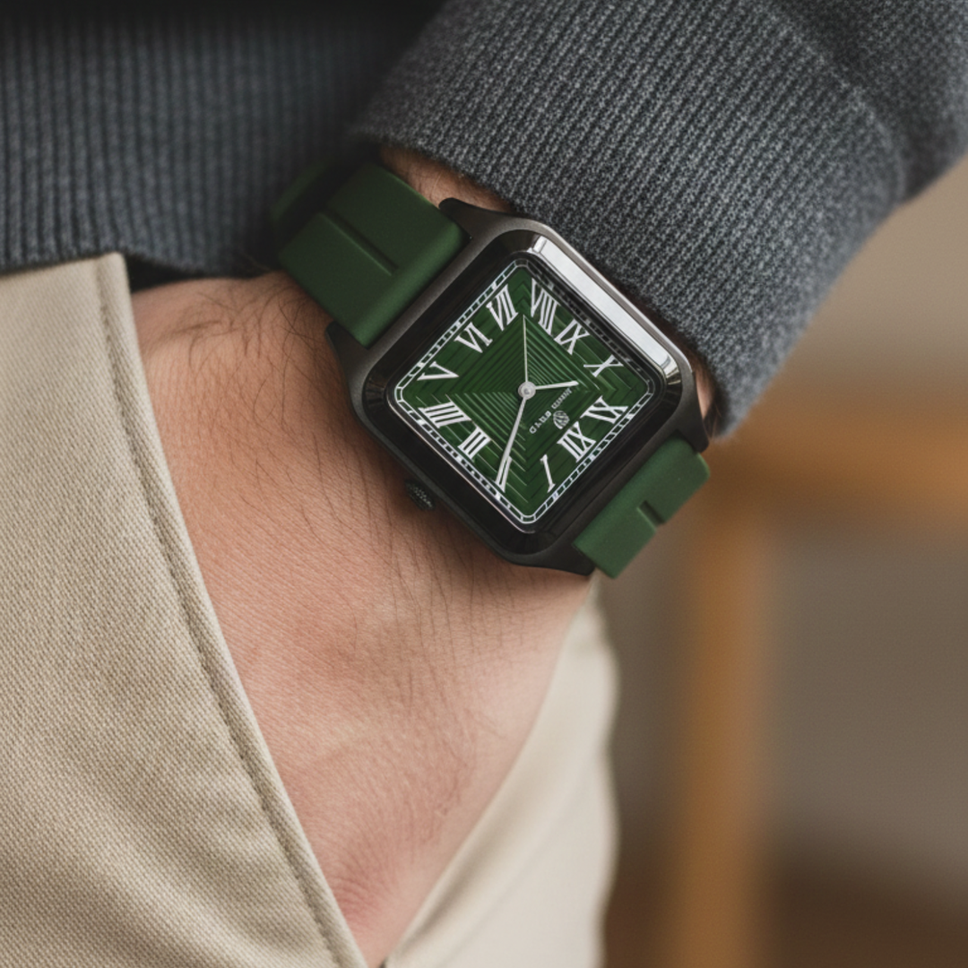 Emerald Green Square Magnetic Analog