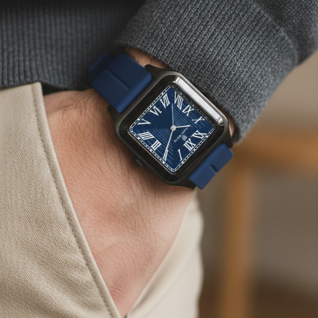 Royal Blue Square Magnetic Analog