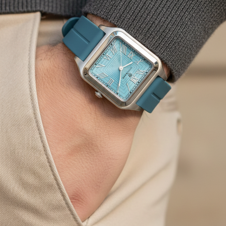 Sky Blue Square Magnetic Analog