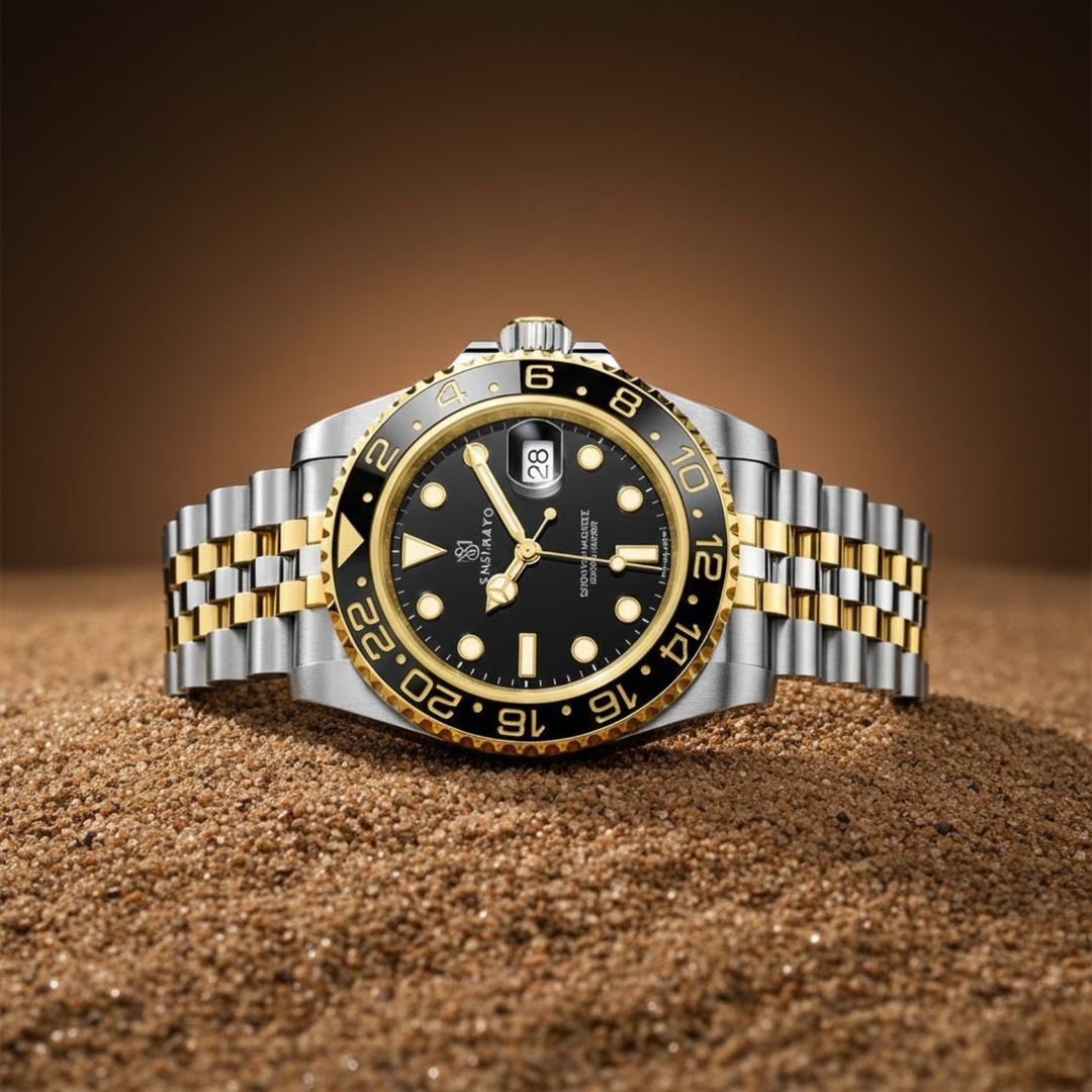 Black Silver Steel Analog