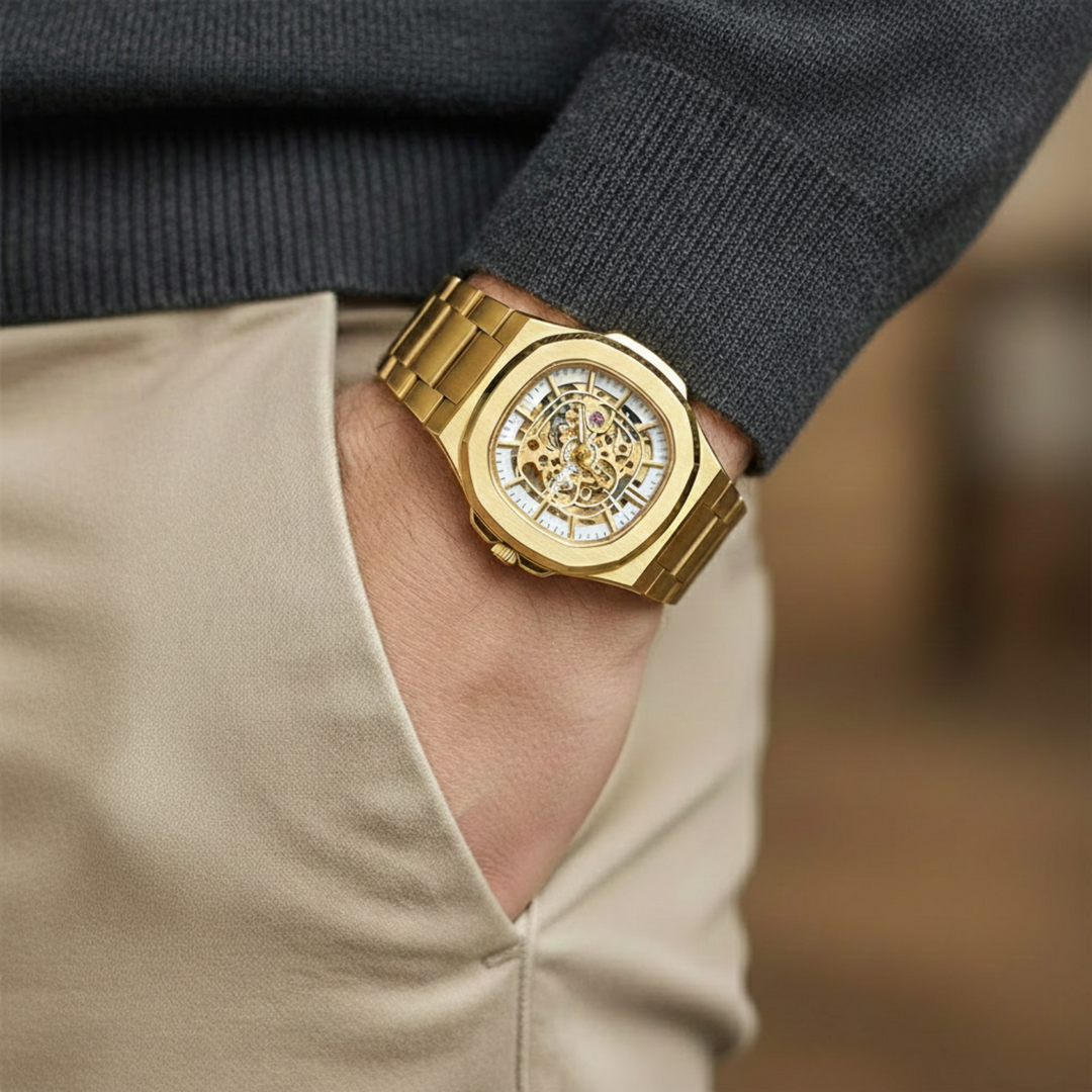 Gold White Automatic