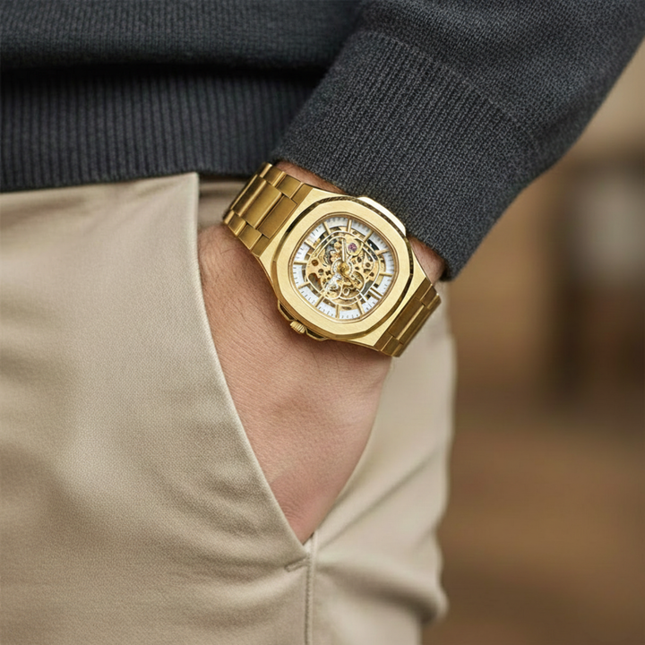 Gold White Automatic