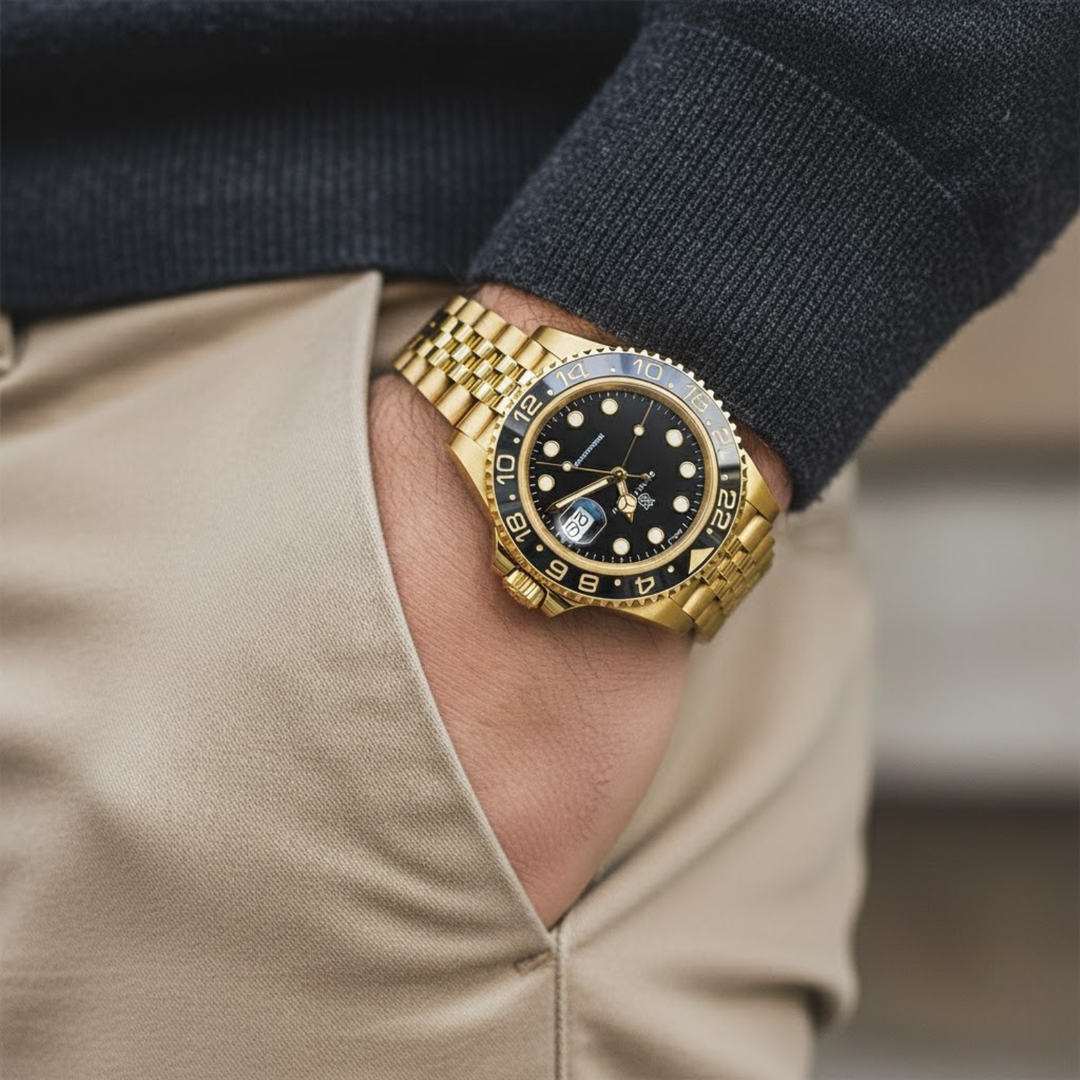 Onyx Black Gold Analog