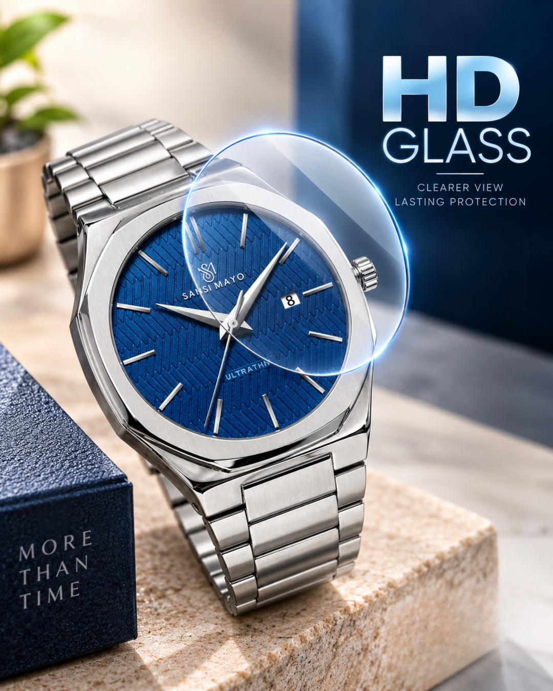 Navy Silver Analog