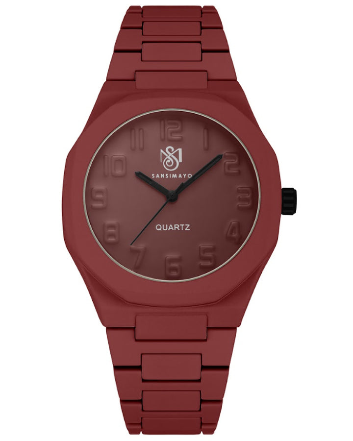 Carnival Dulex Rust Maroon Quartz Watch
