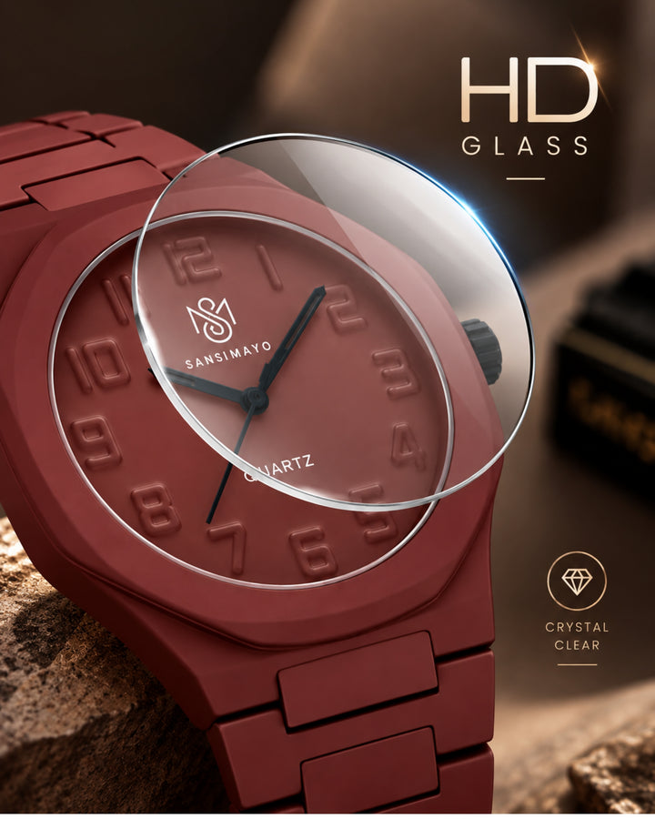 Carnival Dulex Rust Maroon Quartz Watch