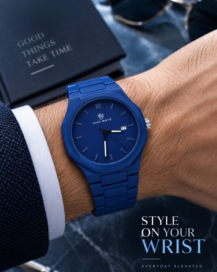 Blue Elegance Wrist Watch