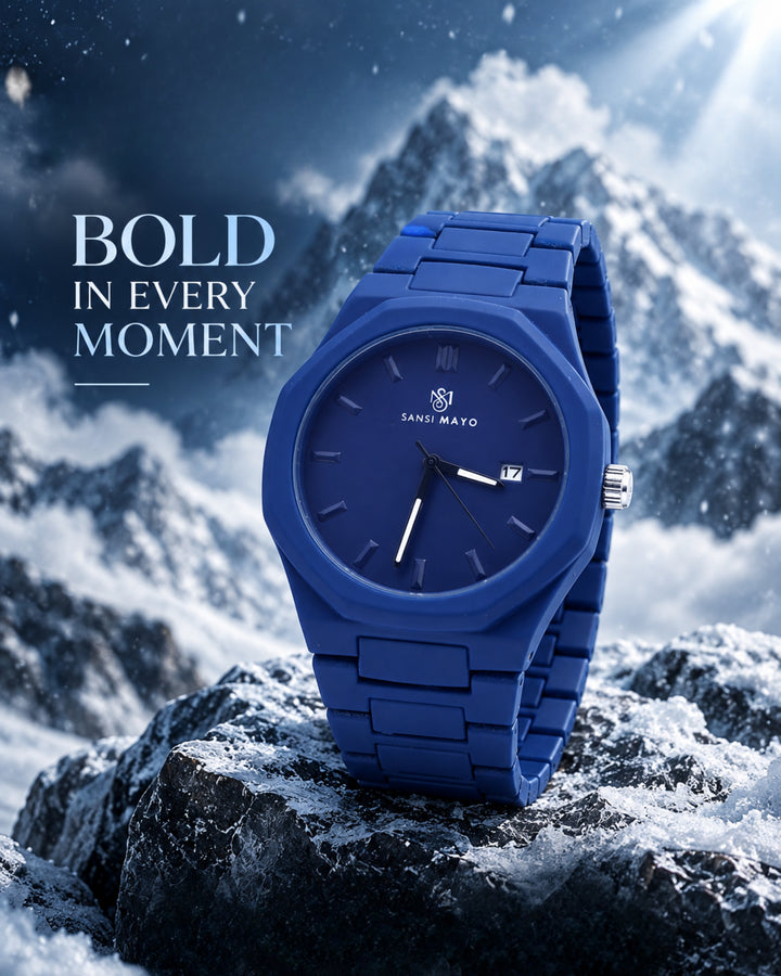 Blue Elegance Wrist Watch