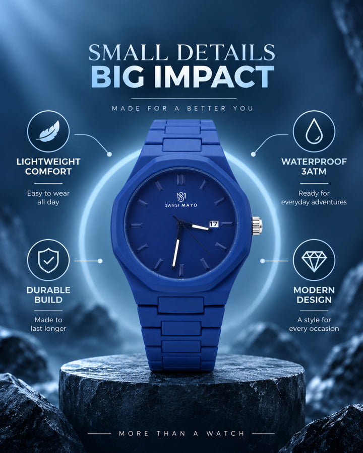 Blue Elegance Wrist Watch
