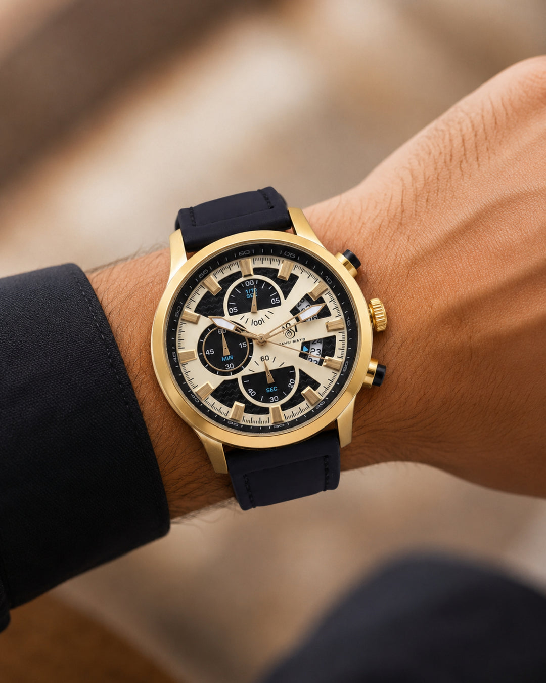 Two-Tone Gold Wrist Watch