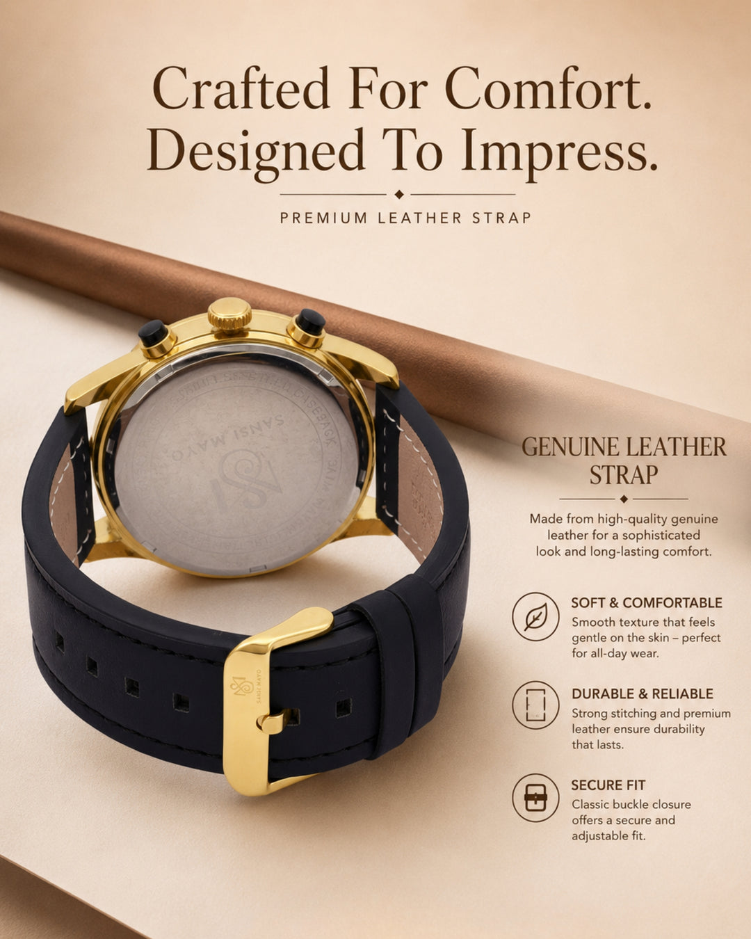 Two-Tone Gold Wrist Watch