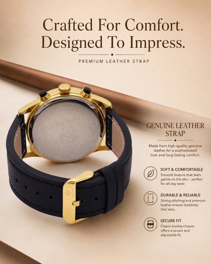 Two-Tone Gold Wrist Watch